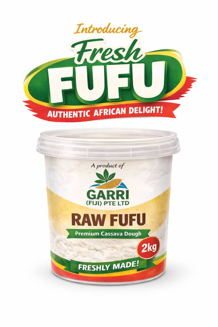 Fresh cassava fufu product